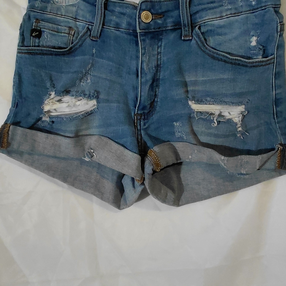 KanCan Distressed Blue Jean Shorts